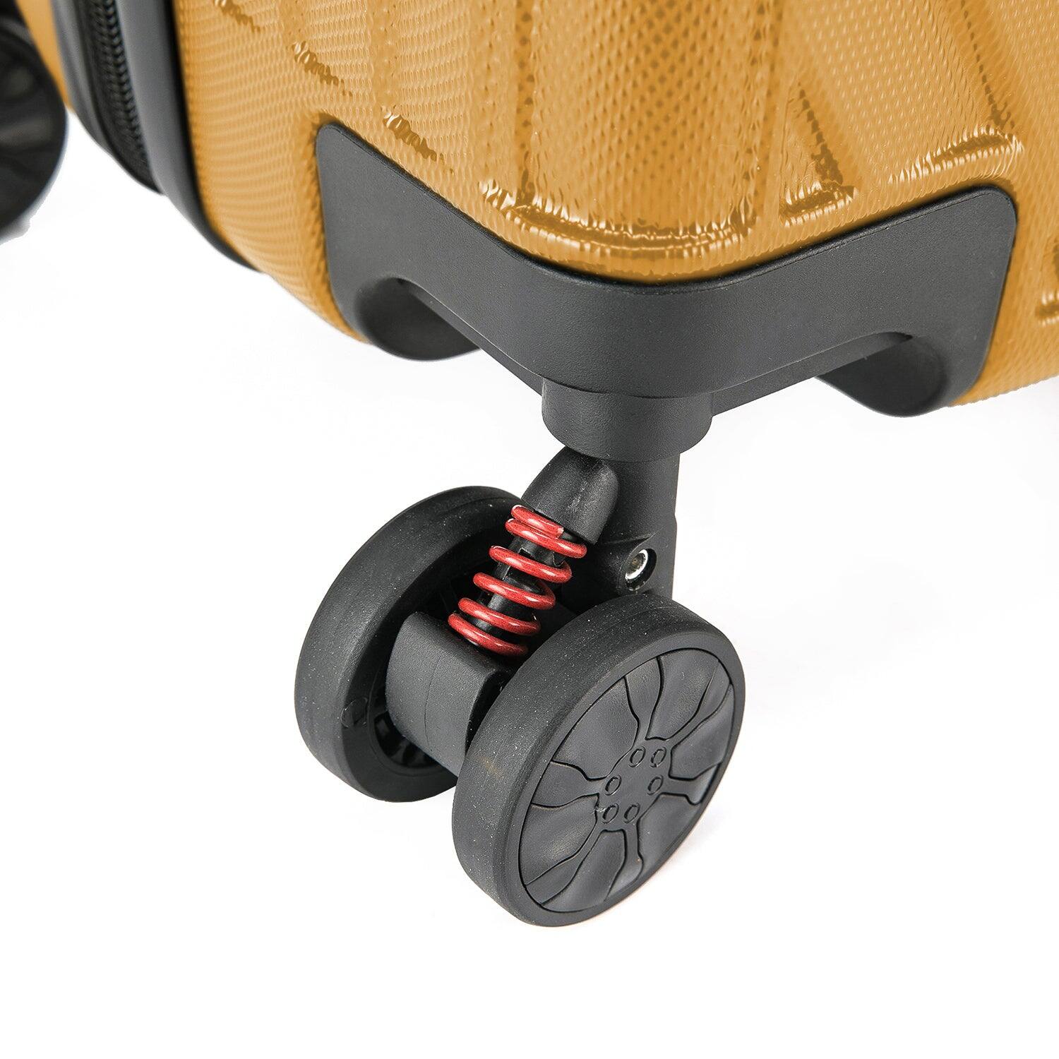 Alt View 3. DUKAP - STRATOS lightweight hardside Spinner Luggage 24" - TERRACOTA.