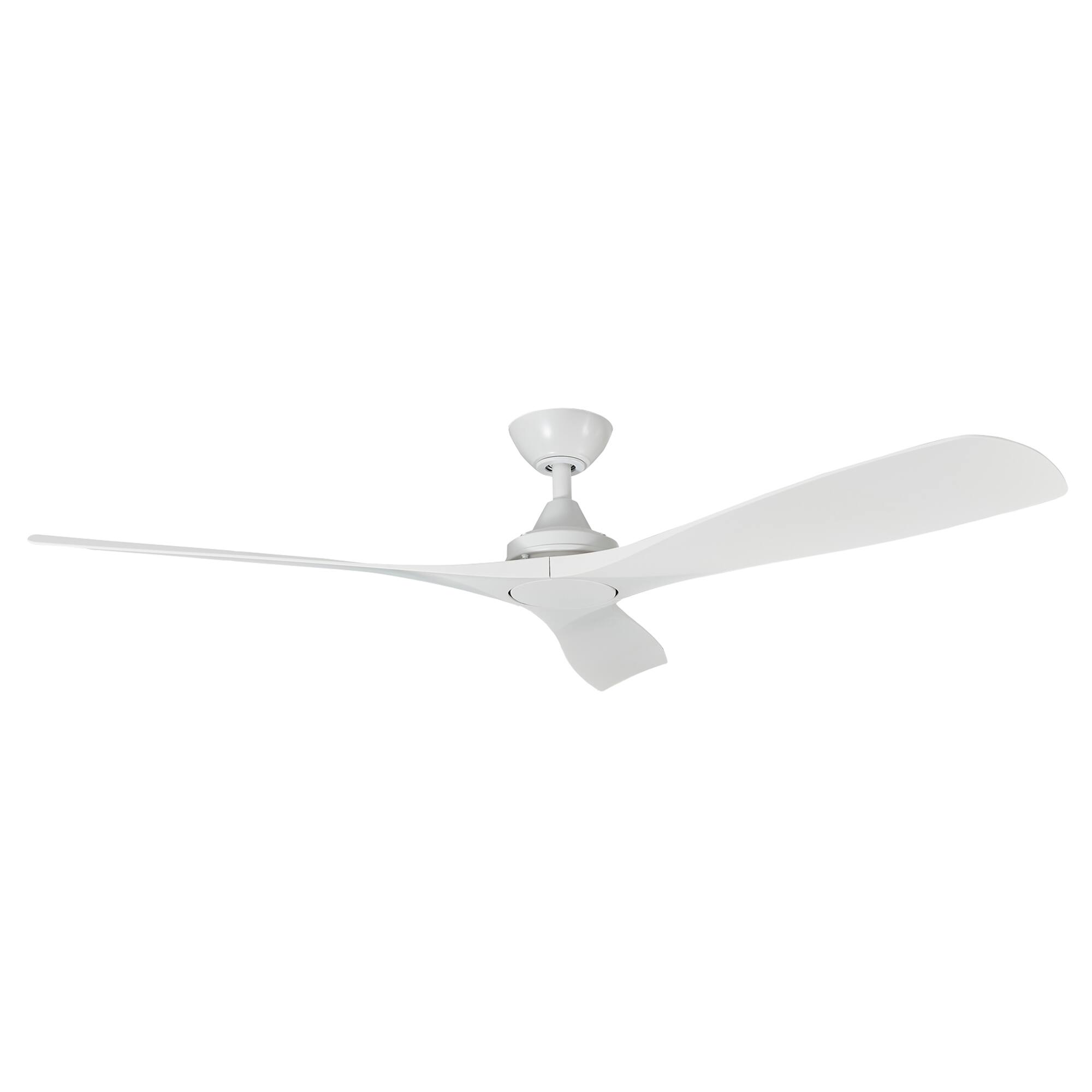 Alt View 8. Parrot Uncle - 52-inch Indoor Outdoor Modern Matte White Ceiling-Fan with 6-Speed Remote Control - White.