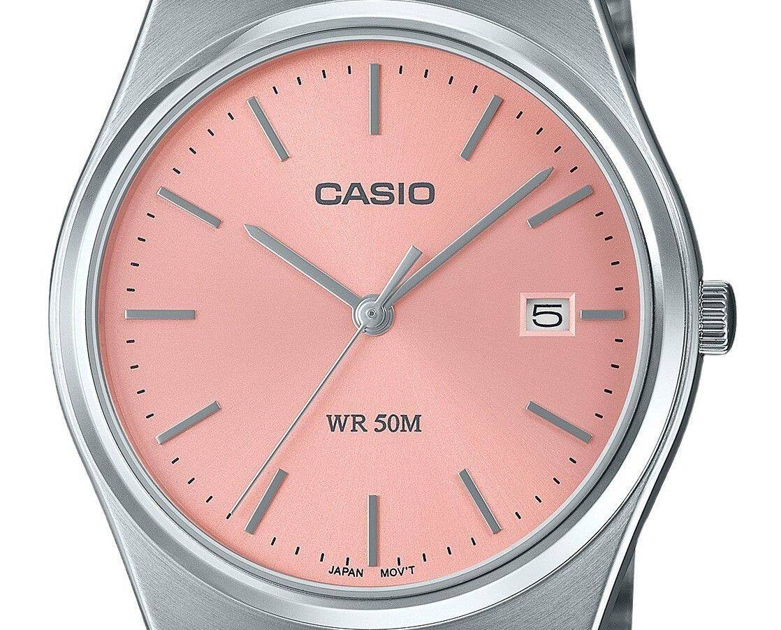 Casio Standard Analog Quartz MTP B145D 4AV Stainless Steel Pink