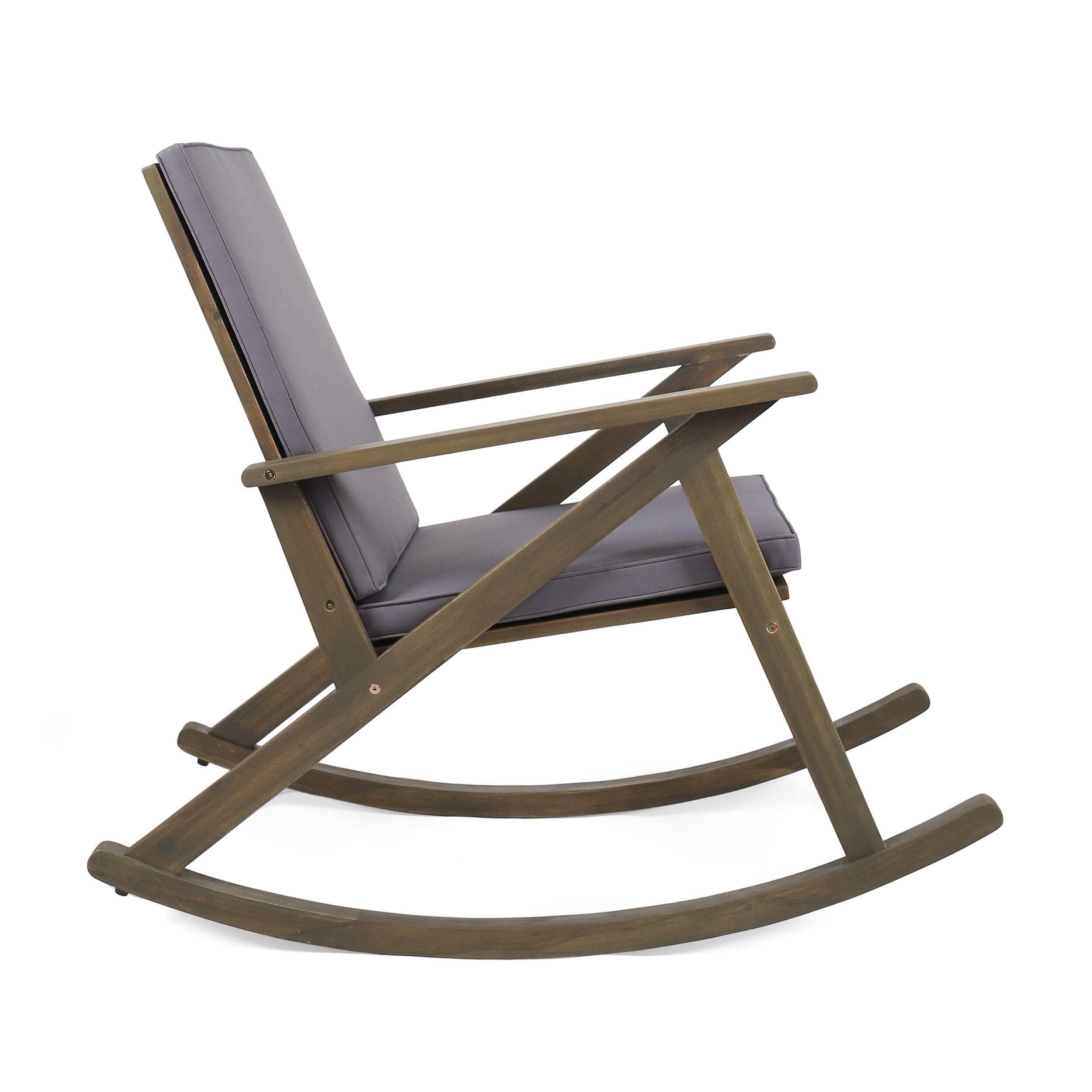 Alt View 5. Siljoy - GUS ROCKING CHAIR - Grey.