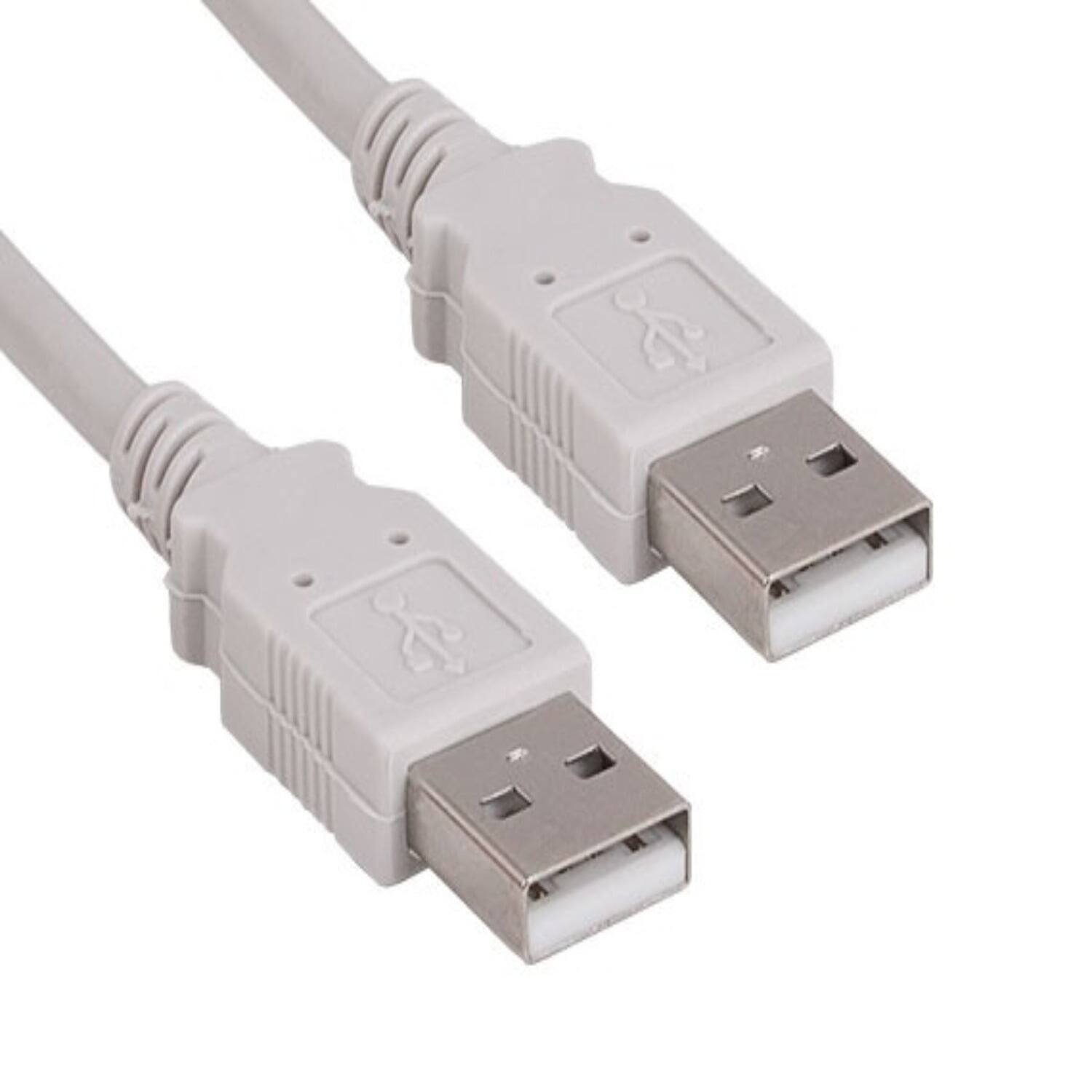 Front. Sanoxy - Sanoxy 6ft USB 2.0 A Male to A Male Cable, White - White.