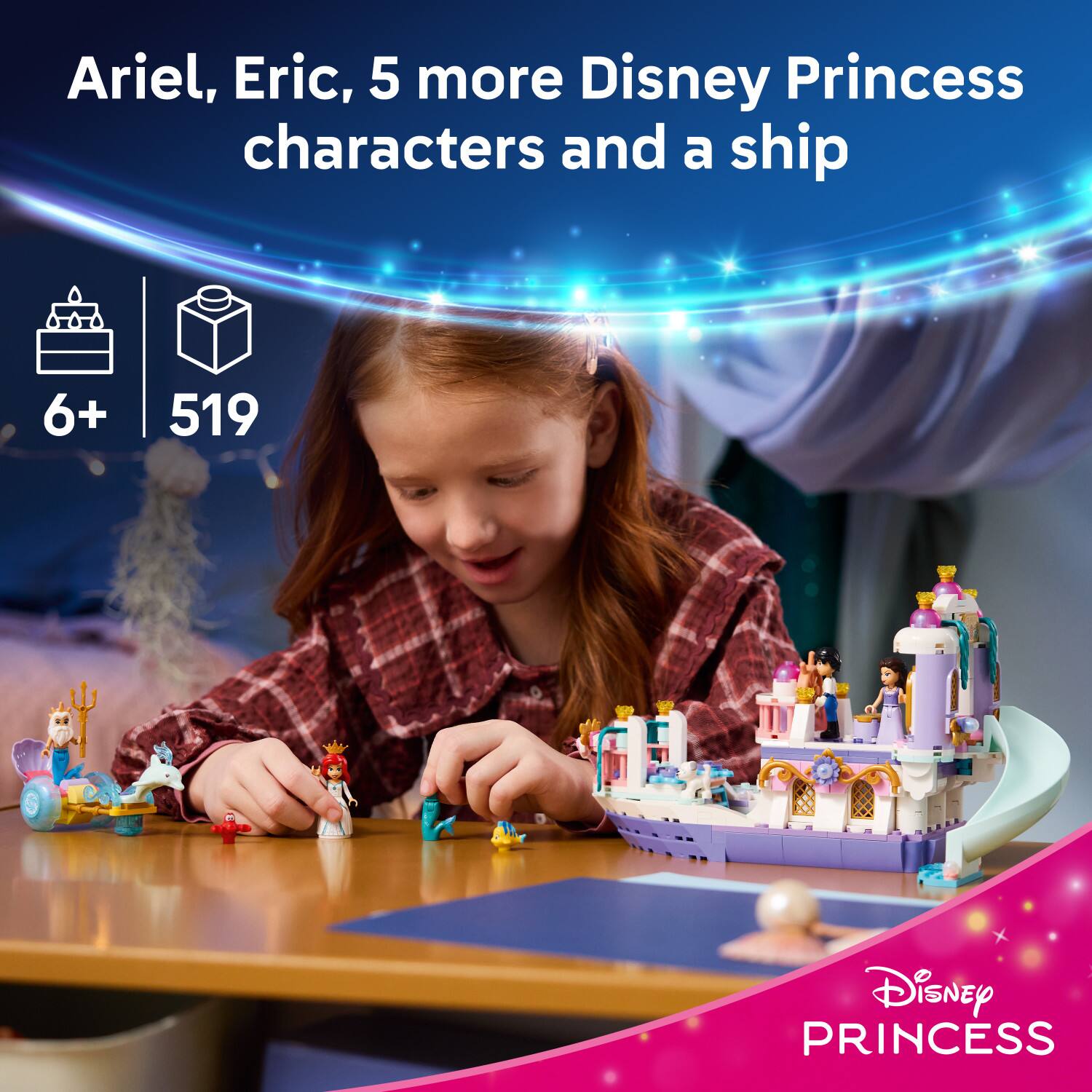 Ariel, Eric, 5 more Disney Princess characters and a ship  
6+ 519 Disney PRINCESS
