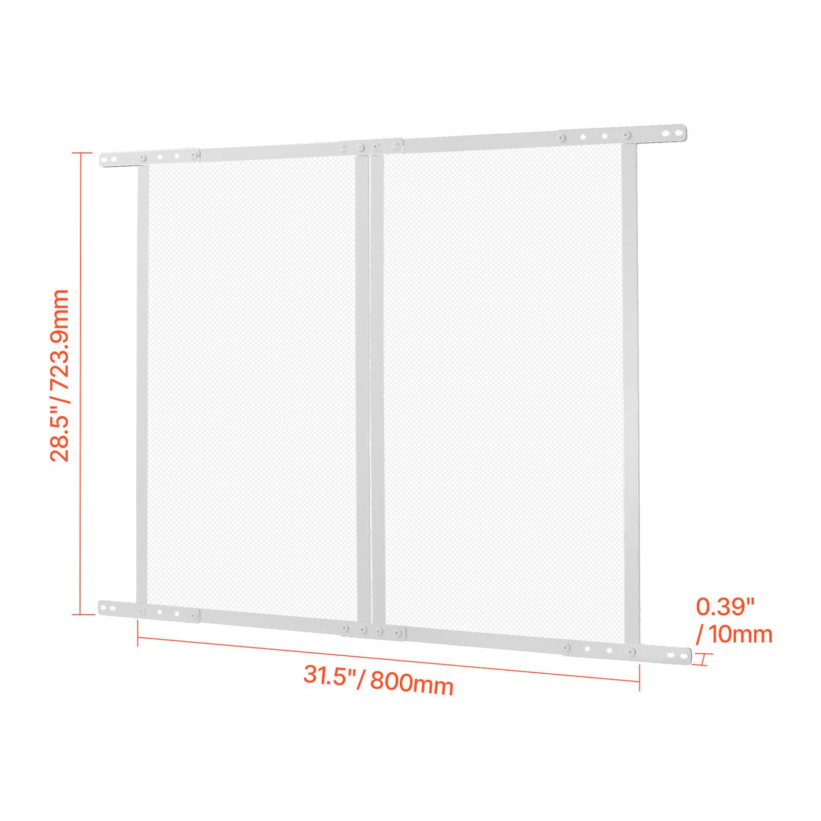 28.5"/723.9mm  
31.5"/800mm  
0.39"/10mm