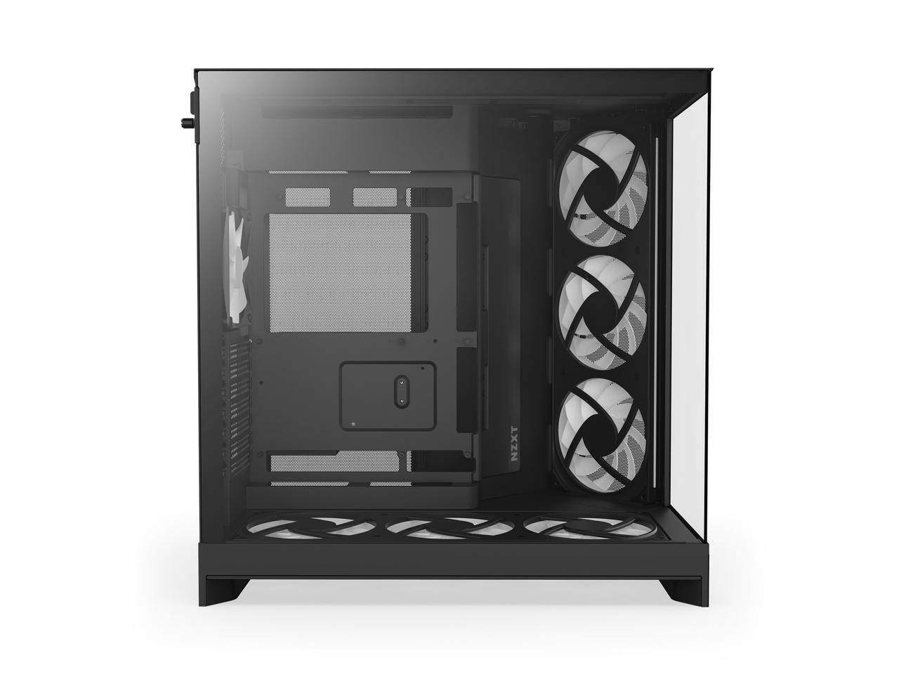Alt View 7. NZXT - NZXT CM-H92FB-P1 Black tinted tempered glass Mid-Tower Case (Computer Cases - ATX Form) - Black.
