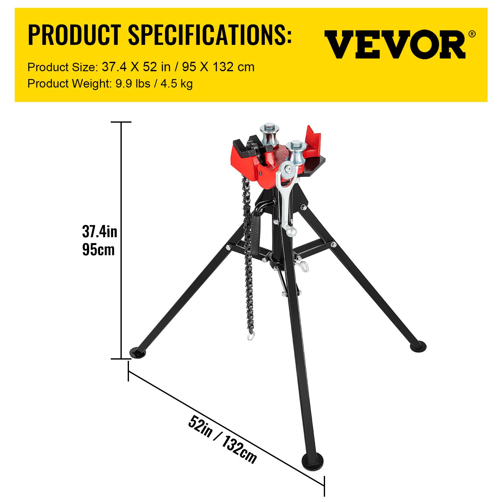 PRODUCT SPECIFICATIONS:  
VEVOR  
Product Size: 37.4 X 52 in / 95 X 132 cm  
Product Weight: 9.9 lbs / 4.5 kg  

37.4in / 95cm  
52in / 132cm