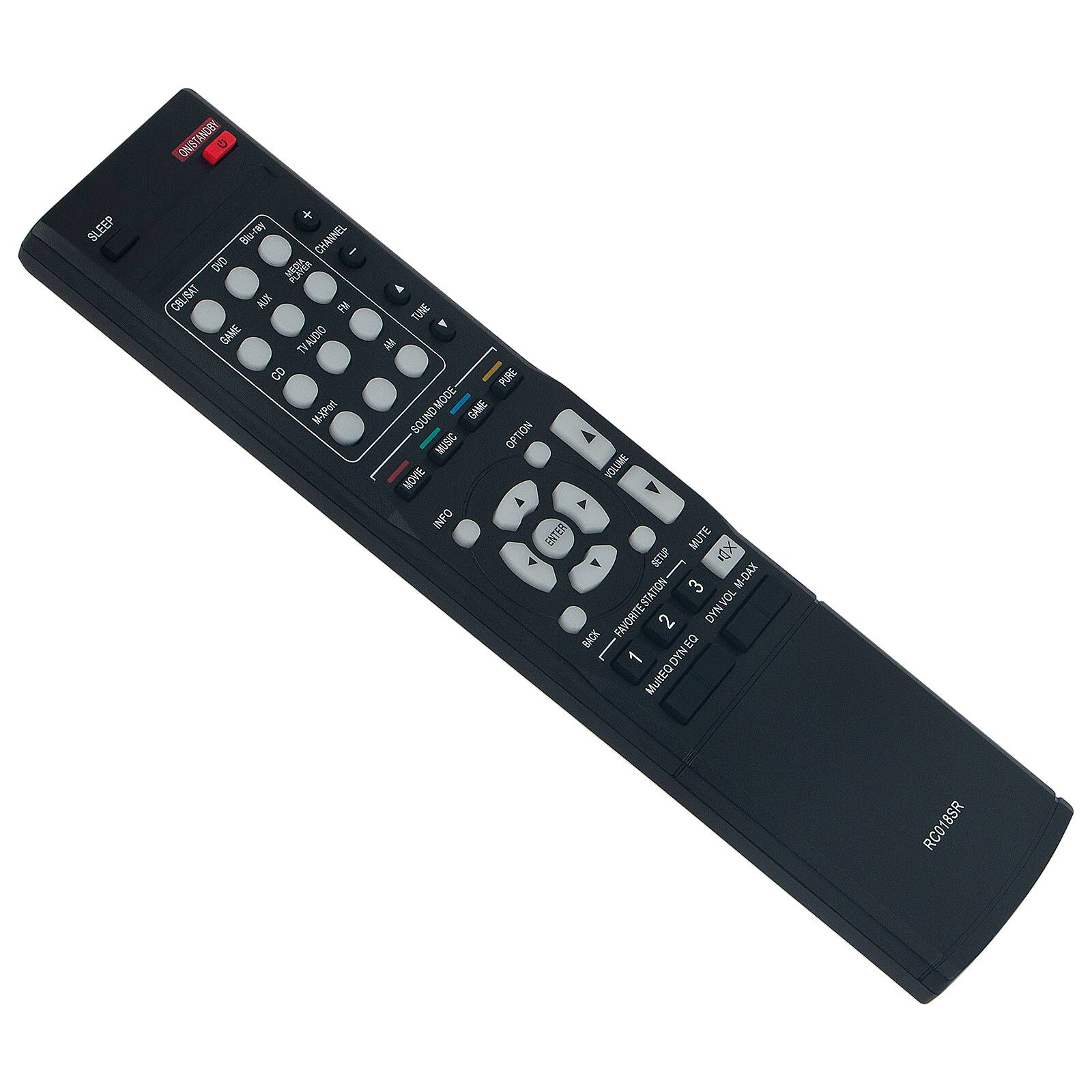 Sure, here is the corrected and grouped text from the image:

- ONISTANCIY
- a 5 SLEEP
- Bio-tay CHANNEL GAO
- COLBAT MIX
- GAME TVAUDIO CD
- TUNE
- I PURE MODE I GAME
- OPTION MUBIC NOVE VOLUNE 4
- A INFO ENTER MUTE 4
- Y SETU
- I M-DAX 3
- FAVORITESTATION TOANAG VOL 2
- 10 EQ 1
- IN DY MUREQ RC018SR

- CHRISTMAS
- SLEEP
- GAME
- TV
- AUDIO
- CD
- TUNE
- MUTE
- INFO
- M-DAX
- FAVORITE STATION
- VOLUME
- MUTE
- RC018SR