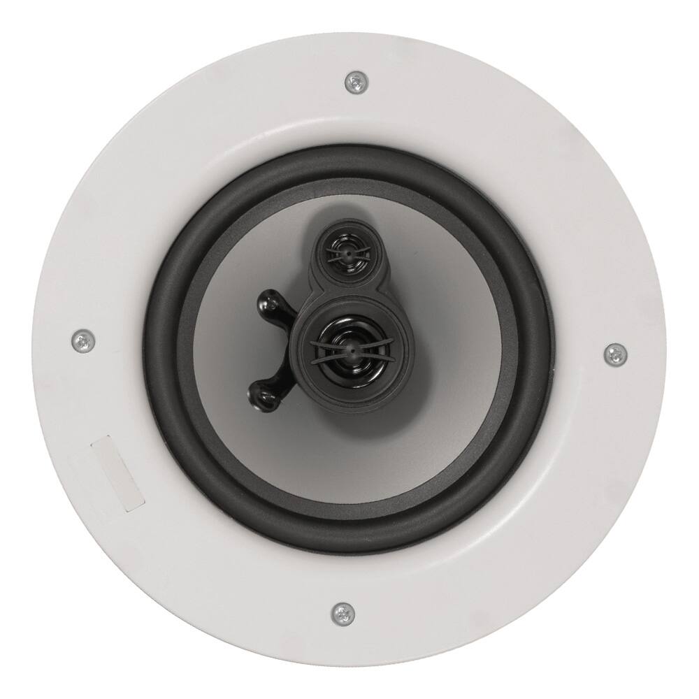 Alt View 2. Acoustic Audio by Goldwood - CSic64 Frameless in Ceiling 6.5" Speaker Pair 3 Way Home Theater Speakers - Paintable White.