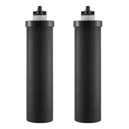 Front. VEVOR - Water Filters Replacement, Purification Elements, Activated Carbon Replacement Filters, Easy to Replace Water Filter - Black.