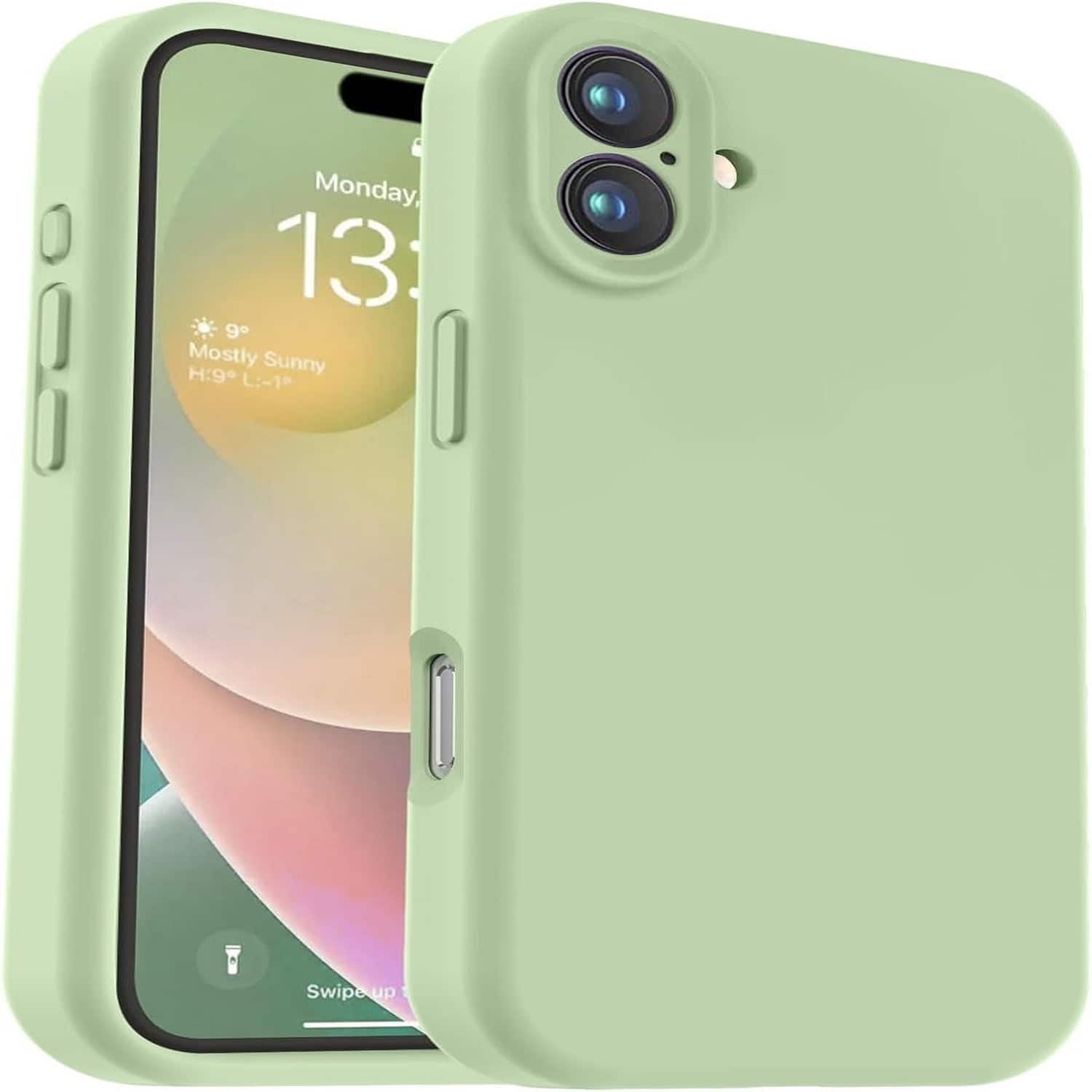 Compatible with iPhone 16 Case, Liquid Silicone Upgrade - Matcha