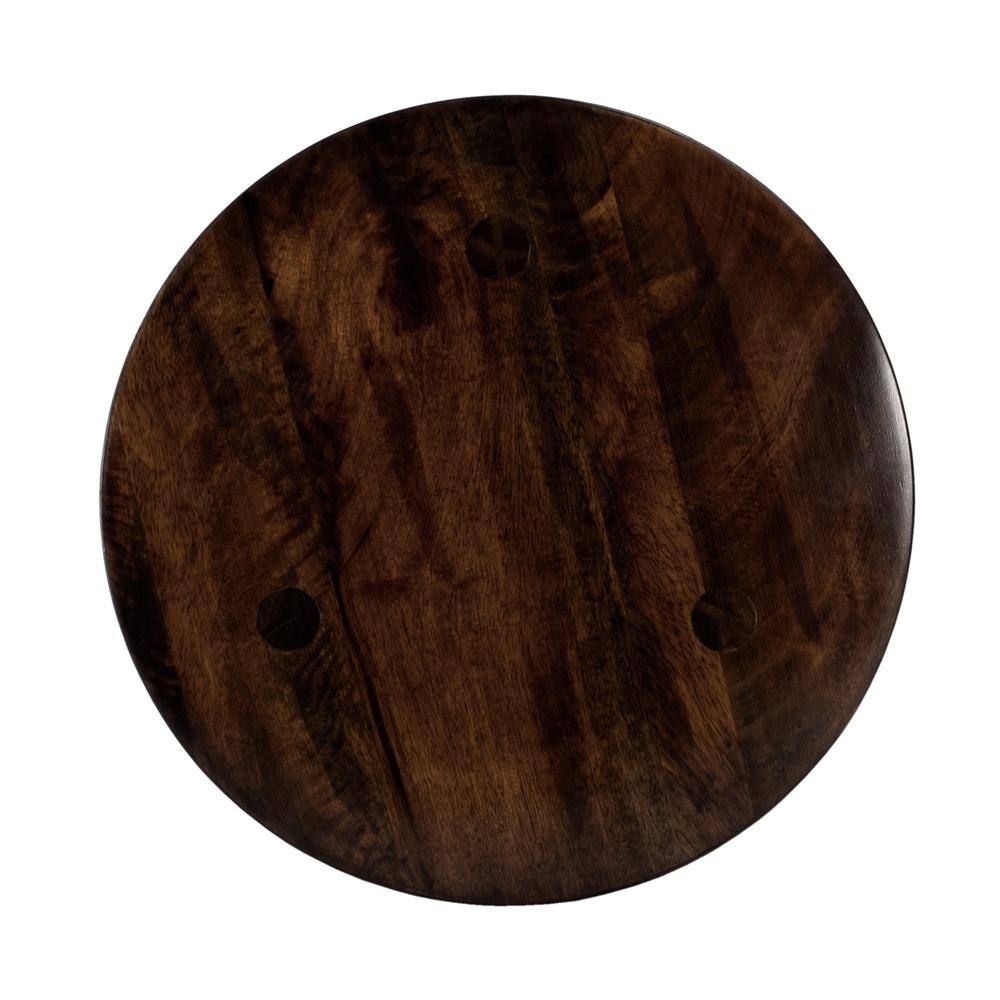 Angle. Butler Specialty - Fluornoy Wood Side Table - Medium Brown.