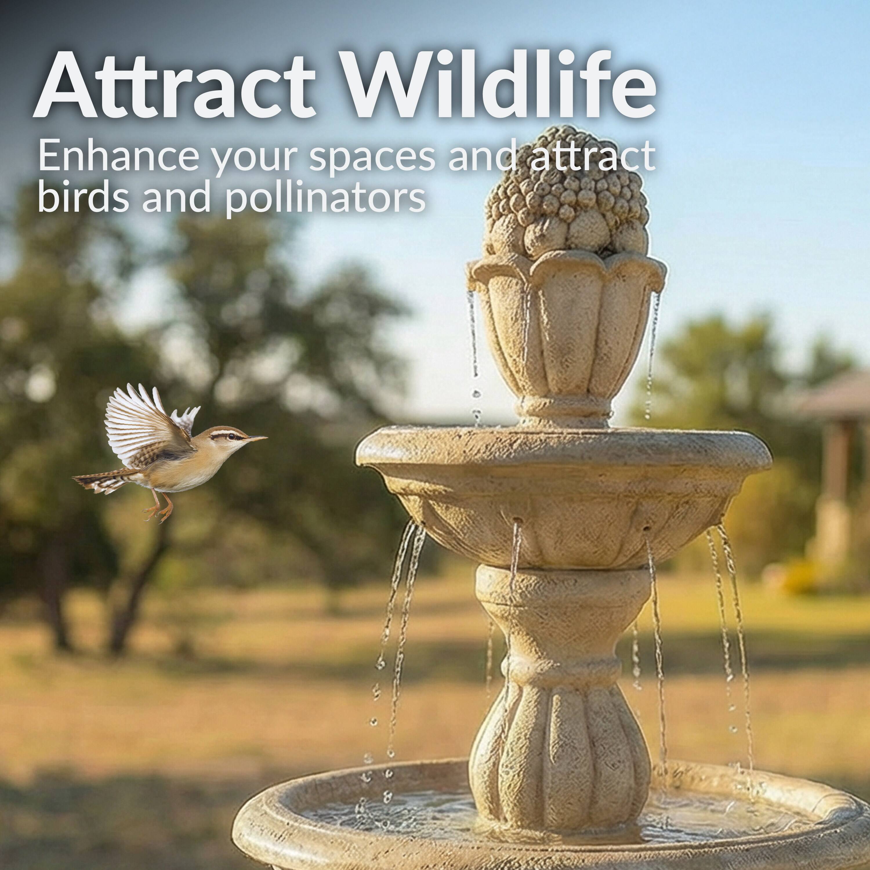 Attract Wildlife  
Enhance your spaces and attract birds and pollinators