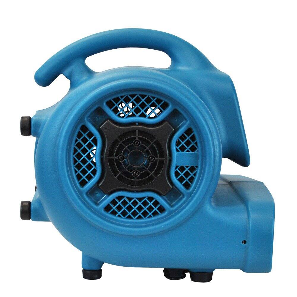 Alt View 4. XPOWER - P-400 1/4 HP 1600 CFM 3 Speed Air Mover, Carpet Dryer, Floor Fan, Blower - Blue.