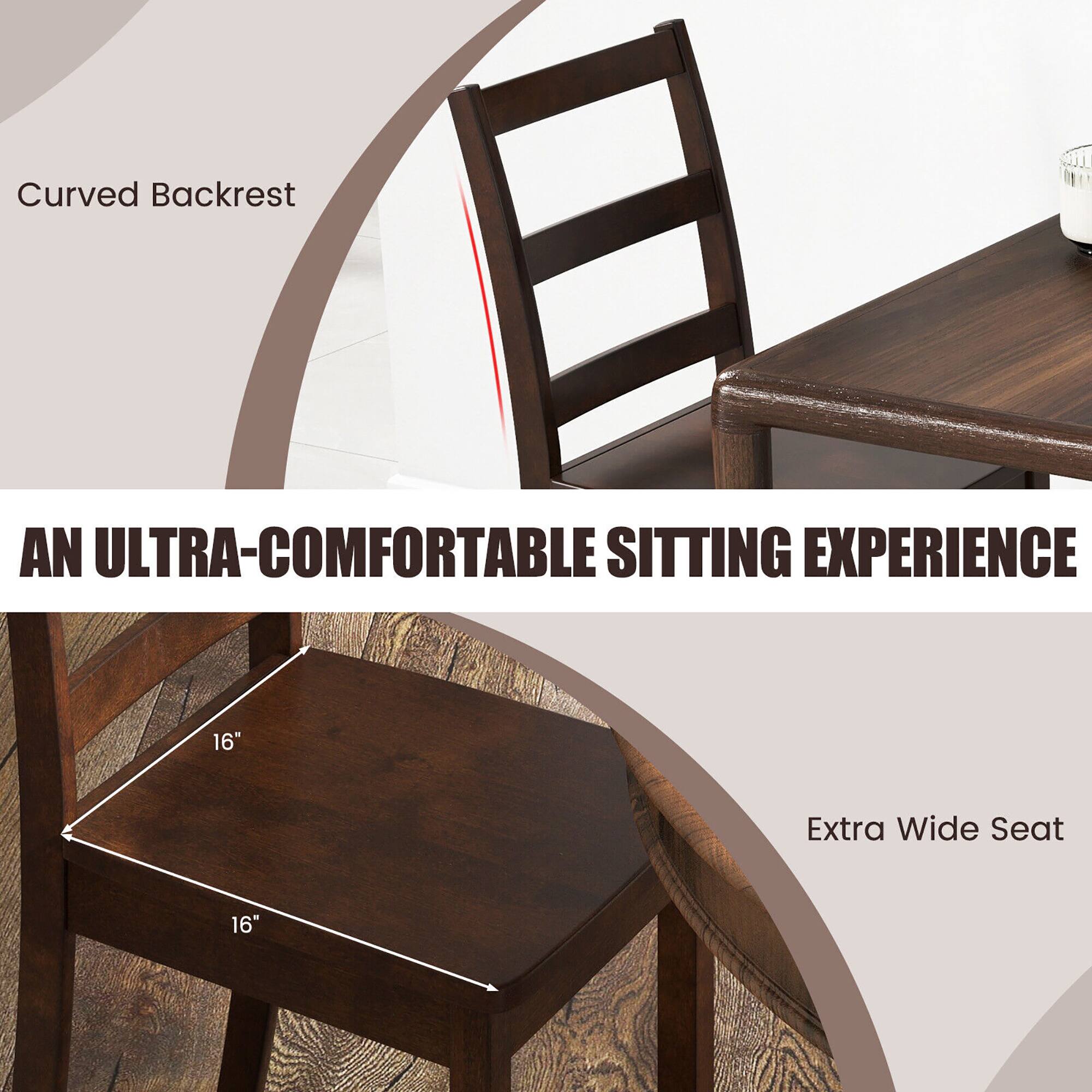 Curved Backrest  
An Ultra-Comfortable Sitting Experience  
16" Extra Wide Seat