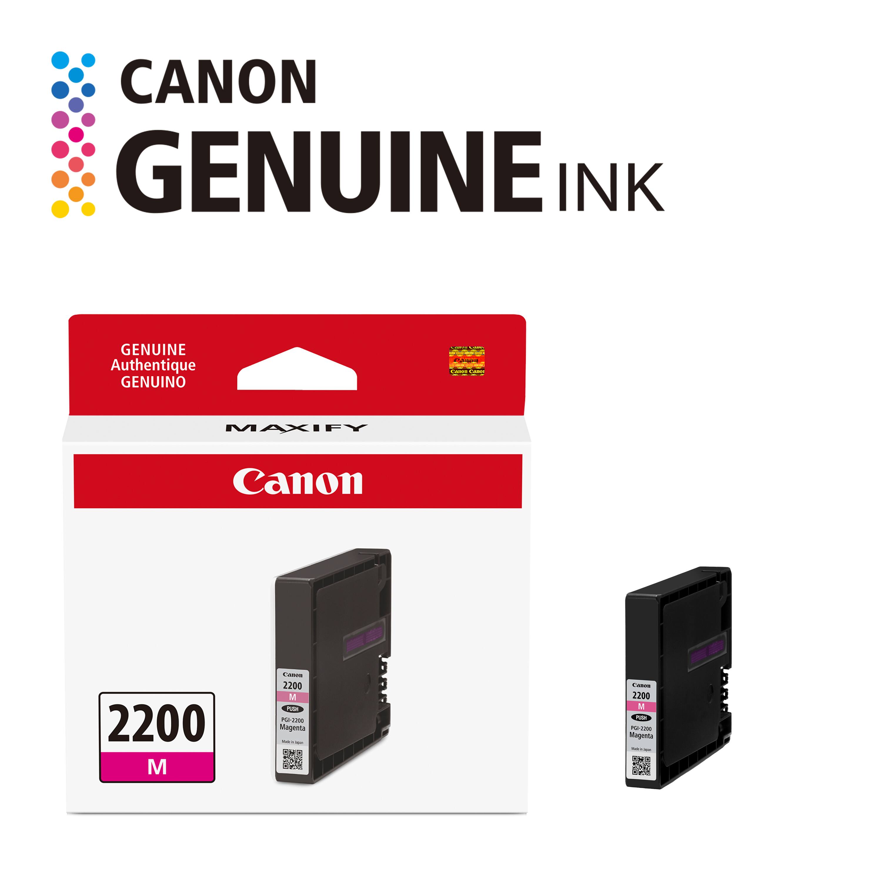 CANON GENUINE INK GENUINE Authentique GENUINO MAXIFY Canon 2200 M C 2200 M Magenta
