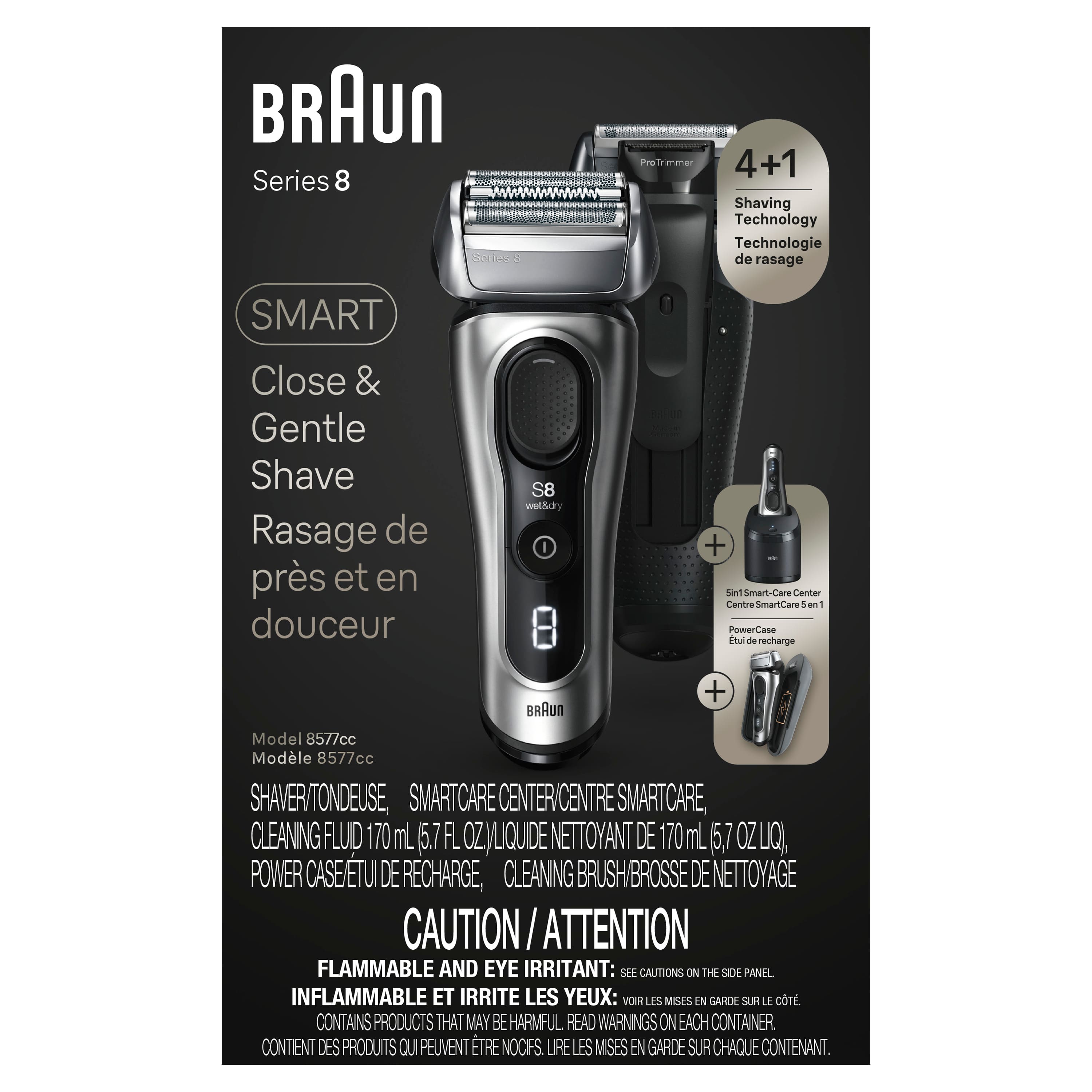 ☆はるきちBRAUN Series8\"smart\"現行型 新品未使用 Braun Series 8 Electric Shaver for Men, 5in1 SmartCare Center