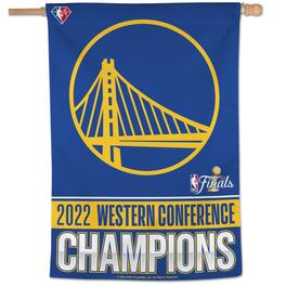 WinCraft - Golden State Warriors 2022 Western Conference Champions 28'' x 40'' Single-Sided Vertical Banner - Multicolor