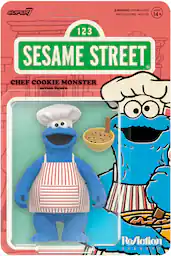 Super7 - Sesame Street - ReAction Wv4 - Chef Cookie - Collectibles