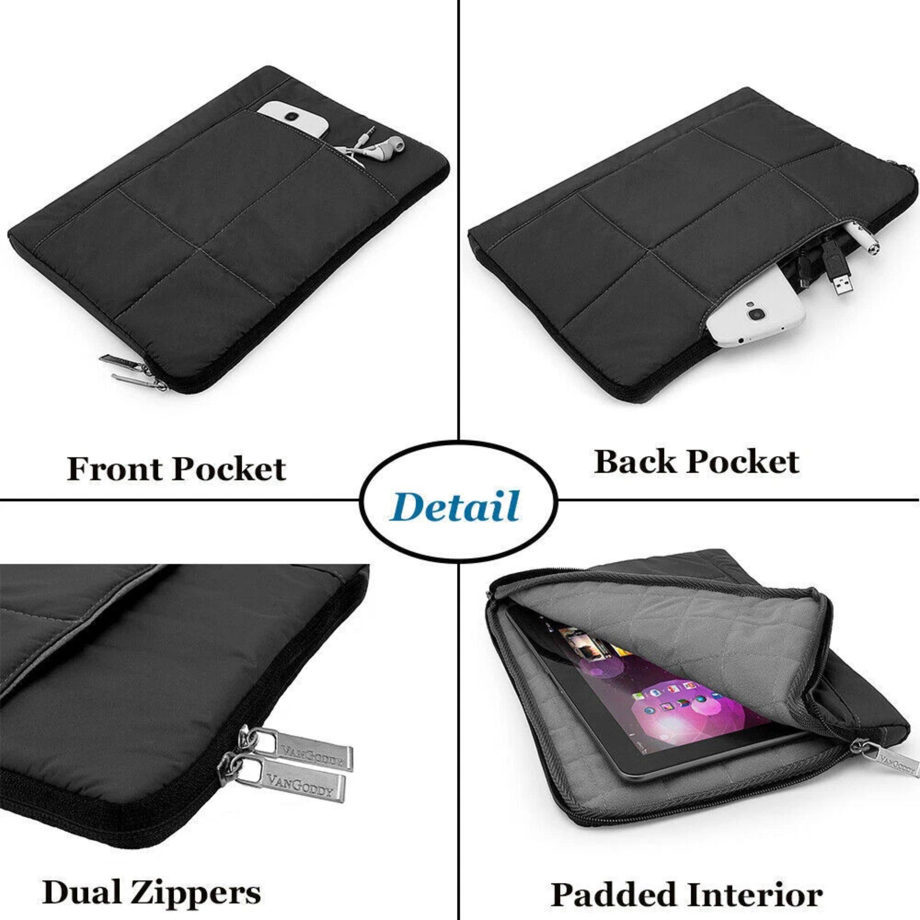 Front Pocket Detail  
Back Pocket  
Dual Zippers  
Padded Interior