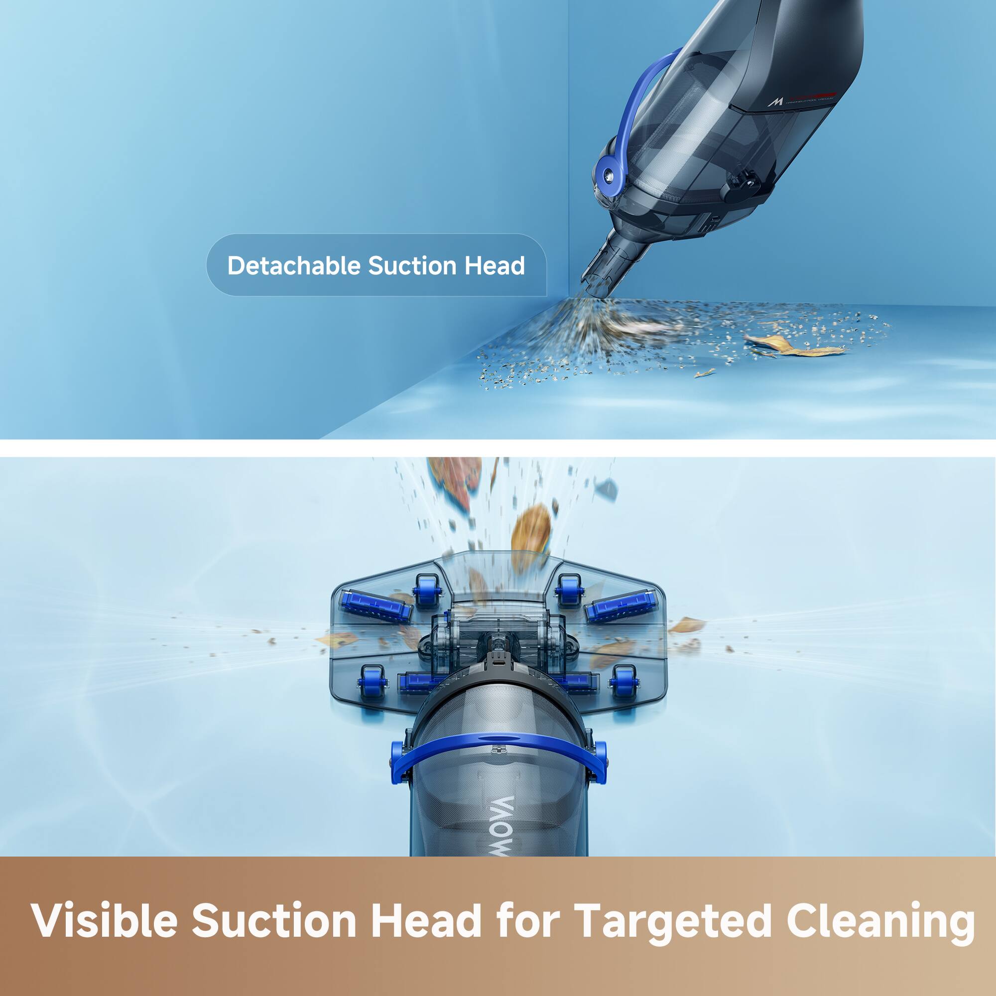 Detachable Suction Head

Visible Suction Head for Targeted Cleaning