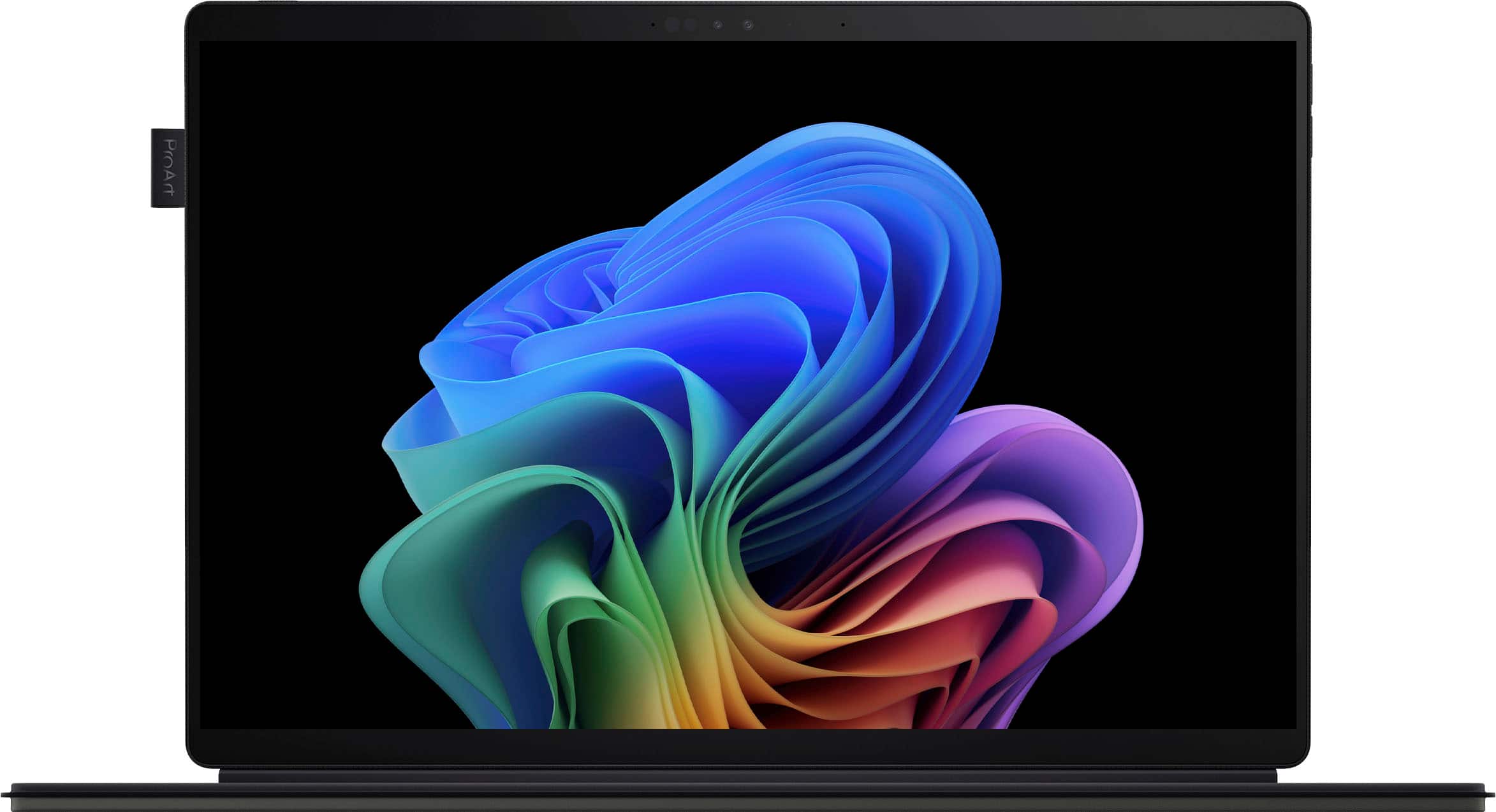 ASUS - ProArt PZ13 13" OLED 3K Detachable Laptop - Copilot+ PC - Snapdragon X Plus - 16GB Memory - 1TB SSD - Nano Black - Front_Zoom