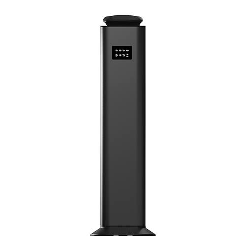 Left. Lume Cove - Luxury Sleek Essential Oil Tower Scent Diffuser with Bluetooth - Black.