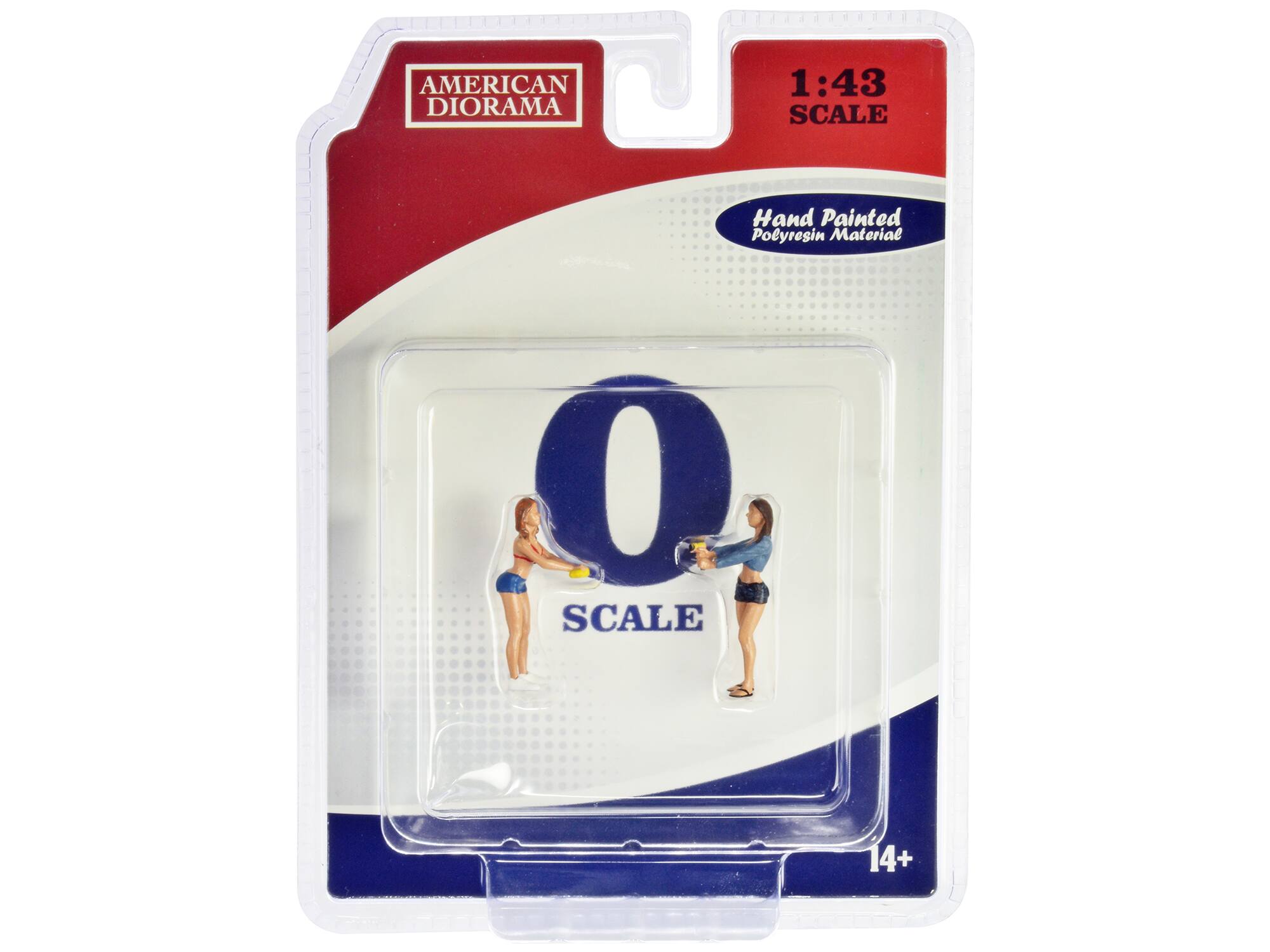 "Car Wash Girls" Set 2 Jessica and Jennifer 2 Piece Figure Set for 1/43 Scale Models by American Diorama