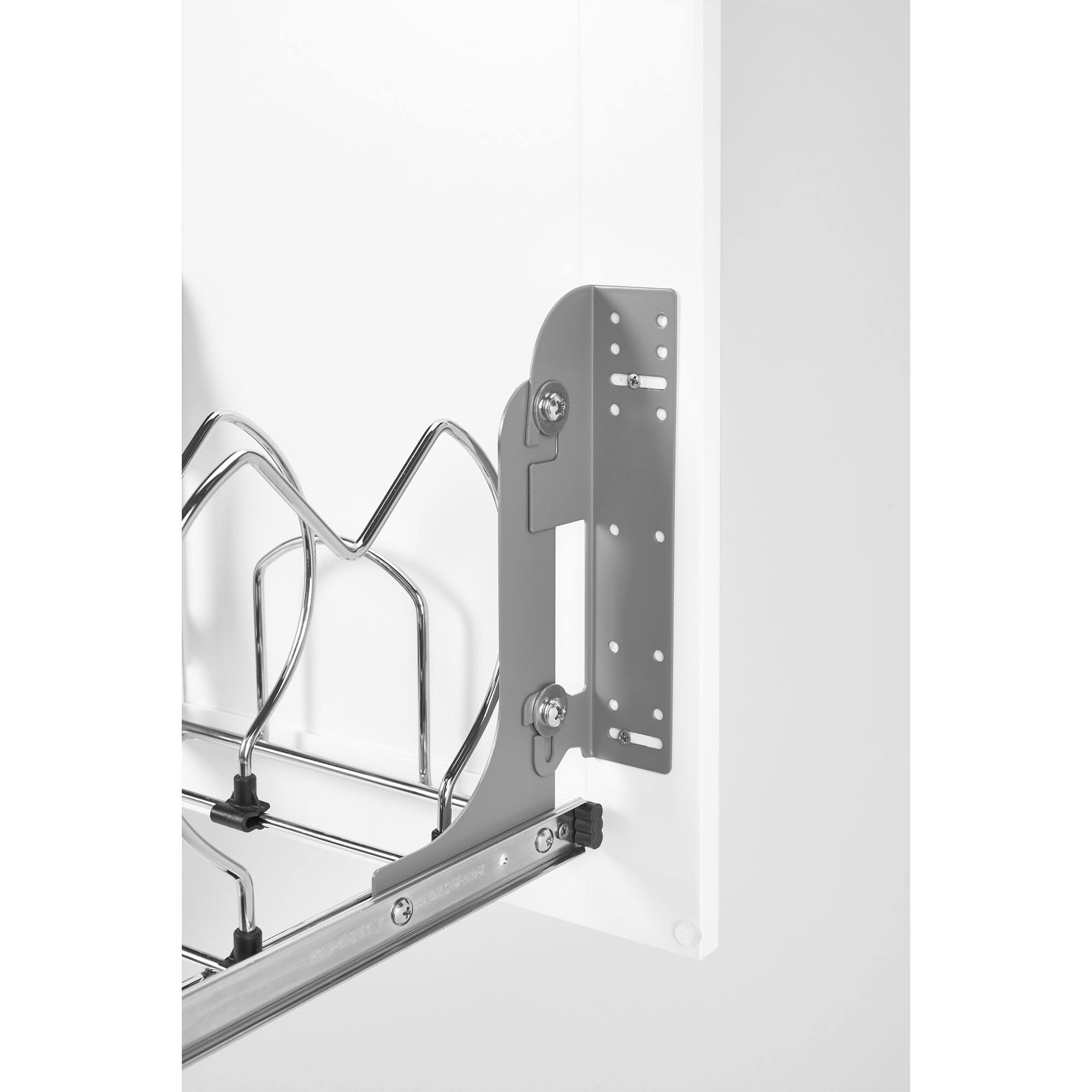 Alt View 8. Rev-A-Shelf - Rev-A-Shelf Cabinet Door Mount Kit for Pullout Shelves & Trash Cans, 5WB-DMKIT - Silver.