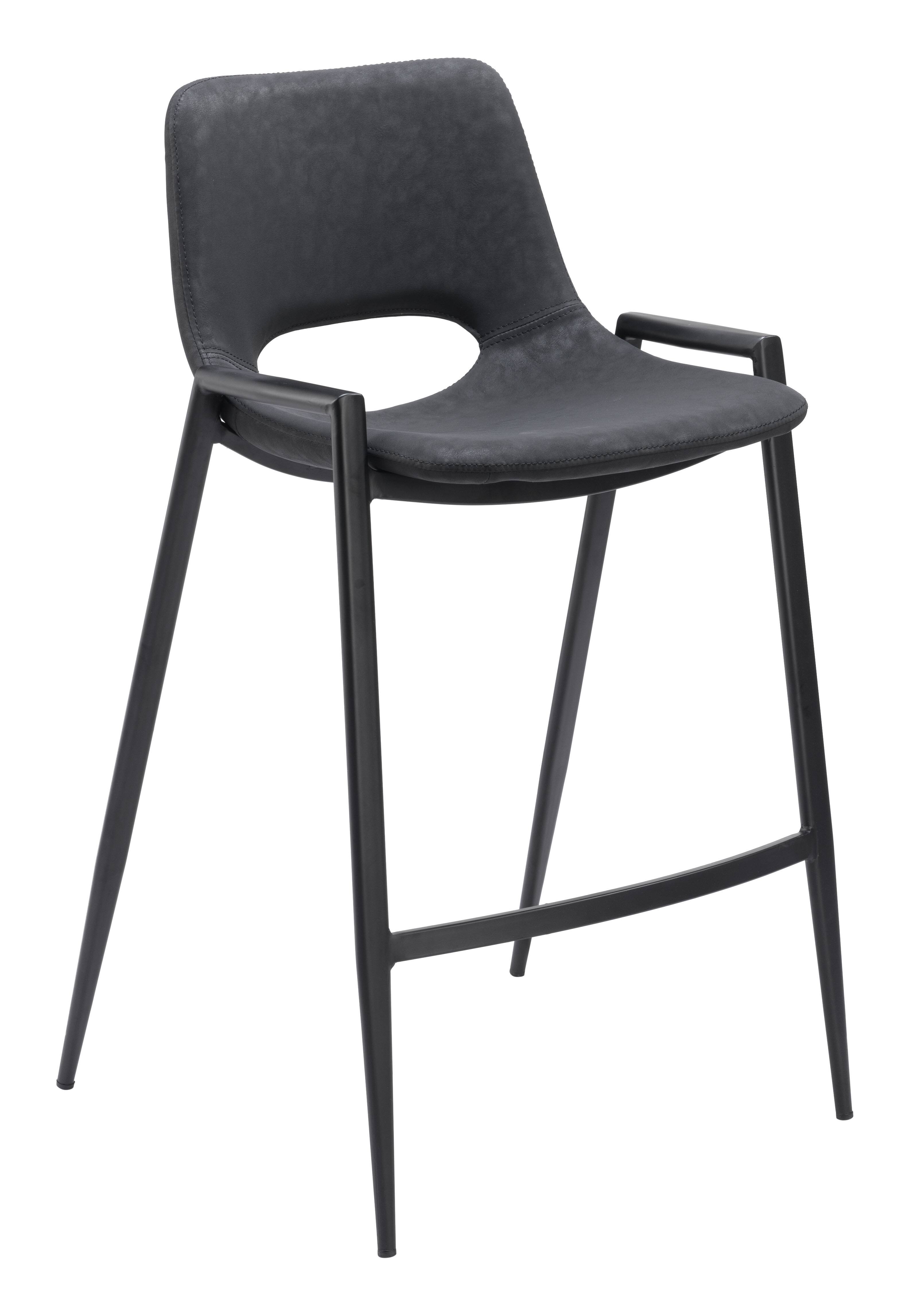 Hivvago - Desi Counter Stool (Set of 2) - Black