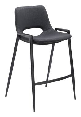 Hivvago - Desi Counter Stool (Set of 2) - Black
