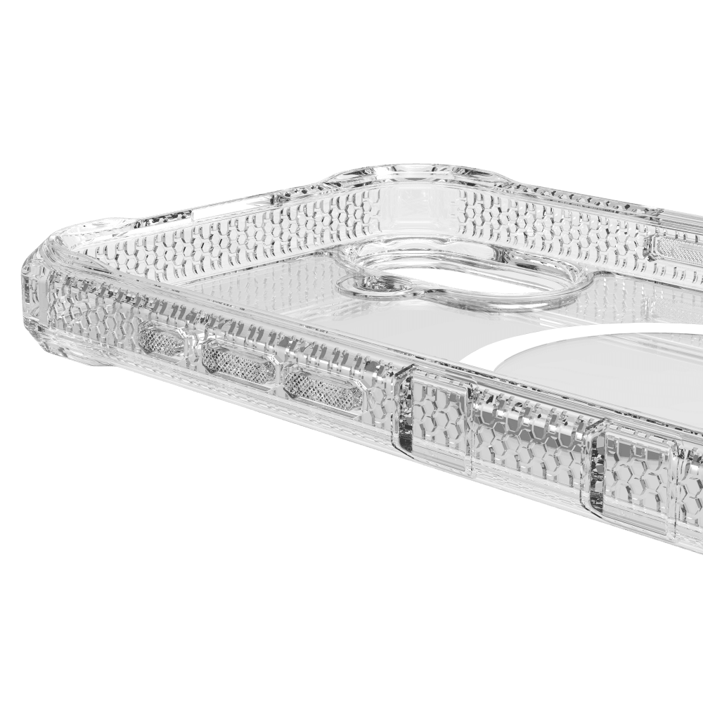 Alt View 5. Itskins - Supreme_R Clear MagSafe Case for Apple iPhone 16 - Clear.