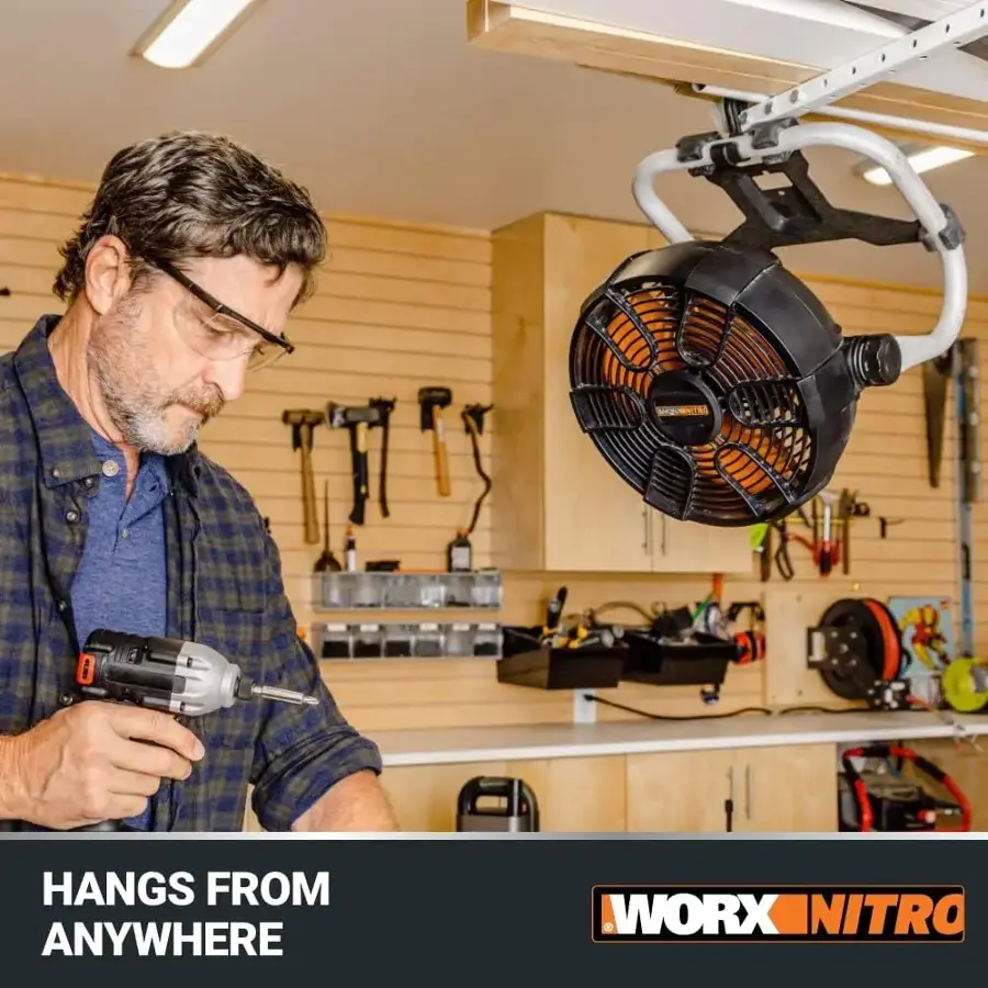 HANGS FROM ANYWHERE WORX NITRO
