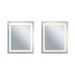 CWI Lighting - Abril Rectangle Matte LED 30 in. Mirror From our Abril Collection - White
