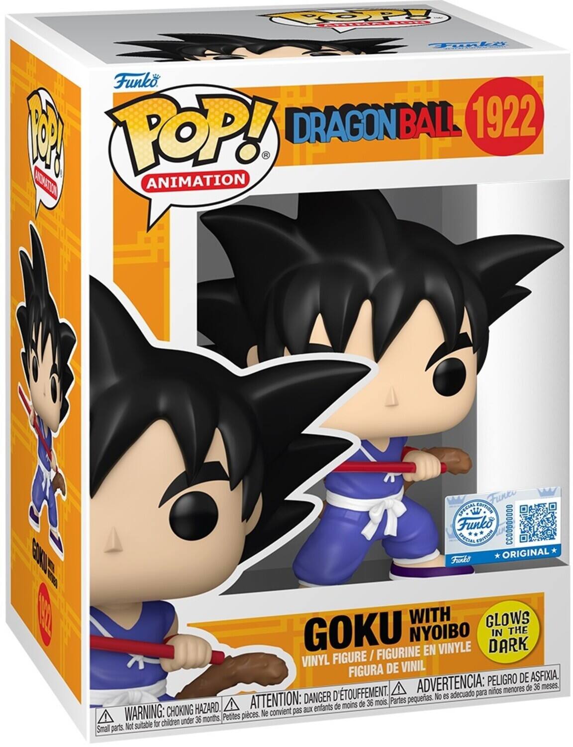 Funko POP! Anime: Dragon Ball – Goku with Nyoibou (Glow in