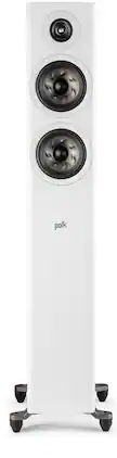 Polk Audio - Polk Reserve Series R500 Floorstanding Tower Speaker, New 1" Pinnacle Ring Tweeter & Dual 5.25" Turbine Cone Woofers - White