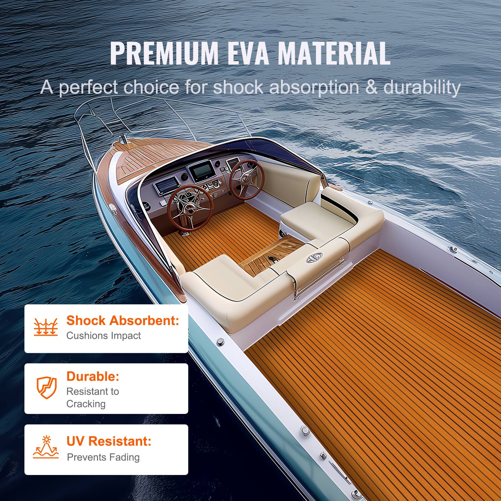 PREMIUM EVA MATERIAL  
A perfect choice for shock absorption & durability  

- Shock Absorbent: Cushions Impact  
- Durable: Resistant to Cracking  
- UV Resistant: Prevents Fading