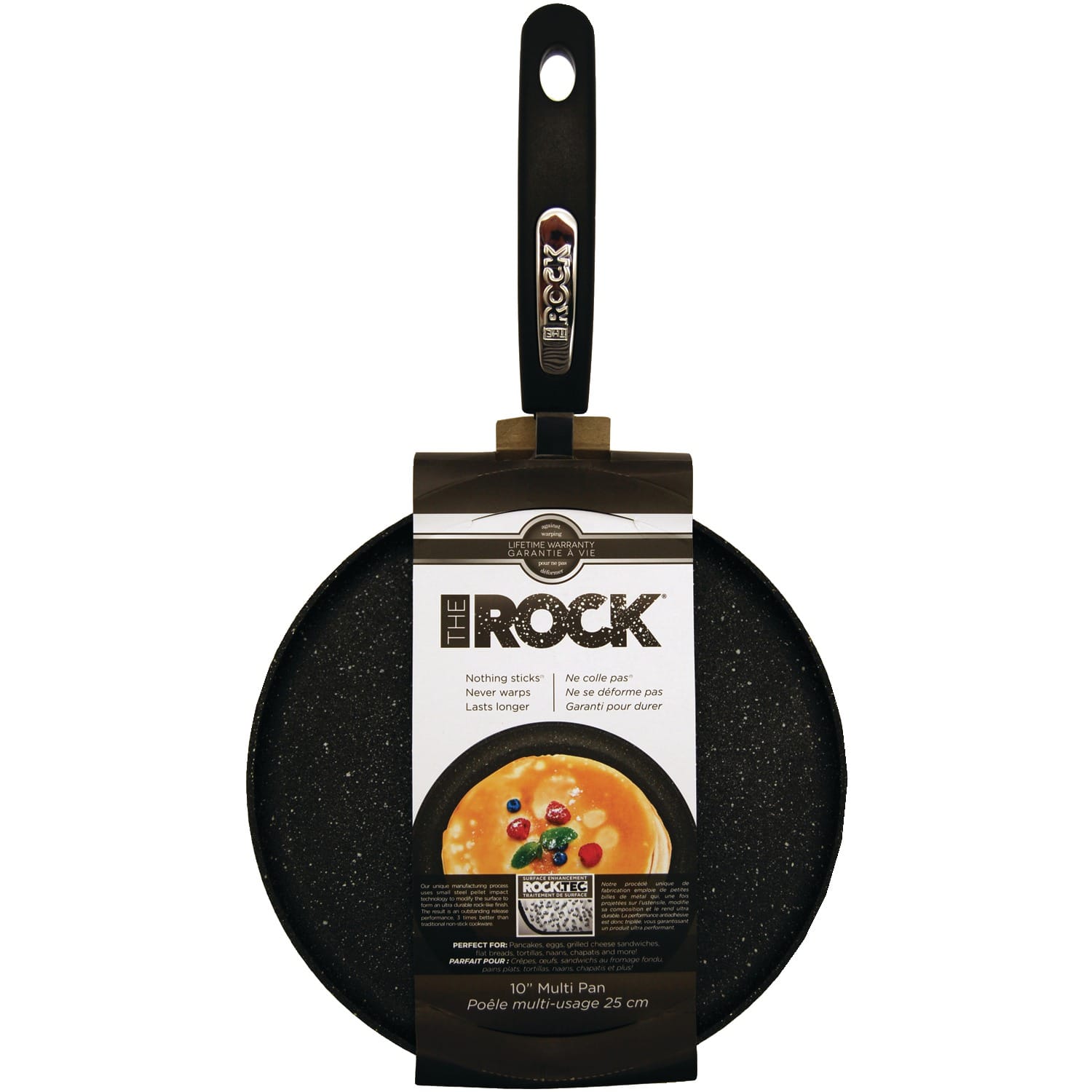 THE ROCK by Starfrit - 10" Multi Pan with Bakelite Handle - Black
