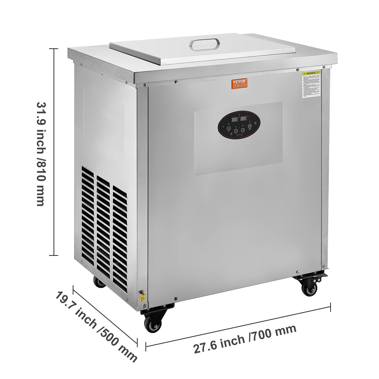 VEVOR PATEC 1 CUEER  
31.9 inch / 810 mm  
19.7 inch / 500 mm  
27.6 inch / 700 mm