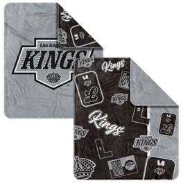 Logo Brands - Los Angeles Kings 50" x 60" Dream Weave Throw Blanket - Black