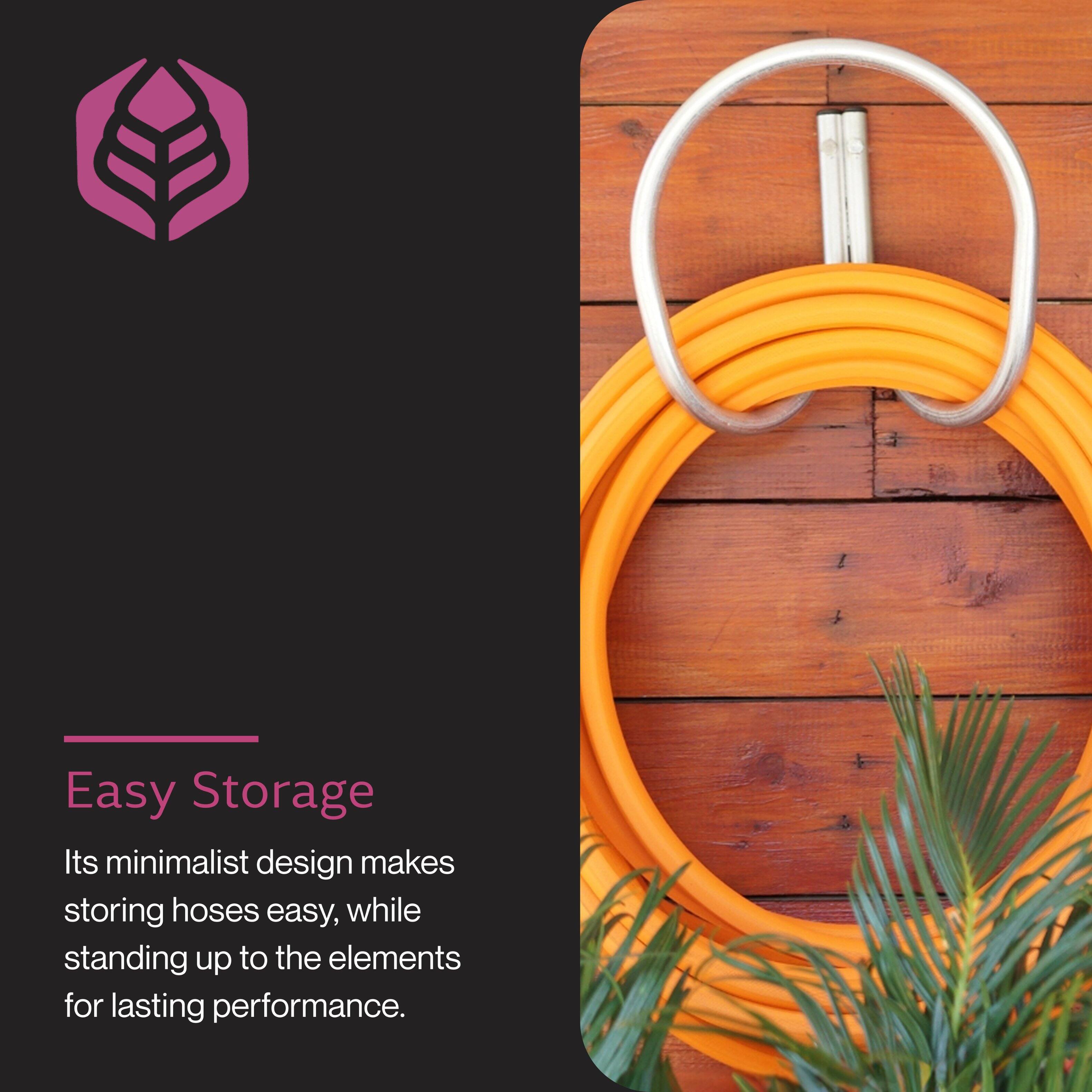 Easy Storage

Its minimalist design makes storing hoses easy, while standing up to the elements for lasting performance.