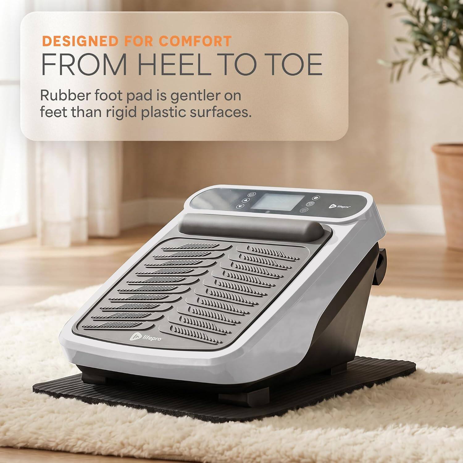 LifePro VibraFlow Electric Foot Massager with Heat, 30 Speeds, Foot ...