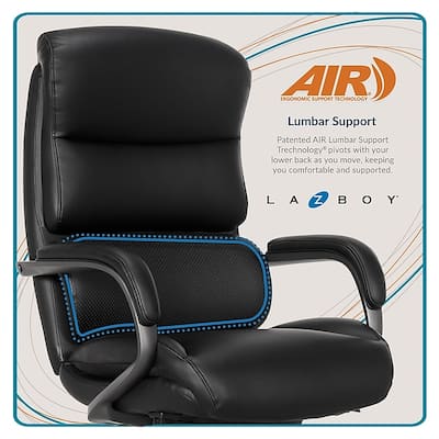La Z Boy Aberdeen Ergonomic Bonded Leather Swivel Executive Chair La Z Boy Aberdeen Ergonomic Bonded Leather Swivel Executive Chair