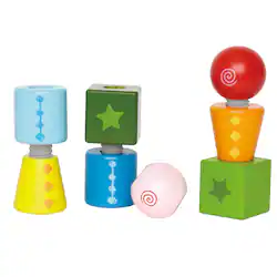 Hape Hape: Twist & Turnables Colorful Wooden Shapes Blocks, 2 ...