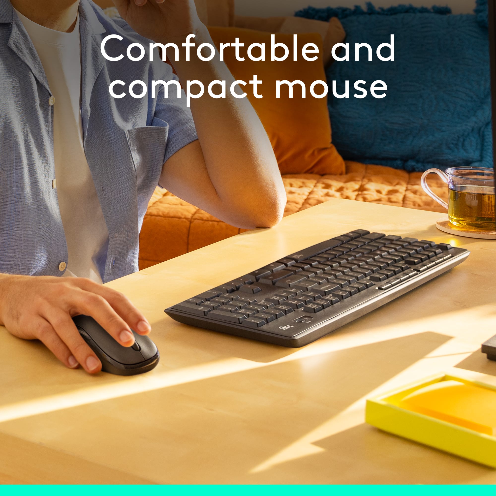 Logitech MK295 Full-size Wireless Keyboard and Mouse Combo for 