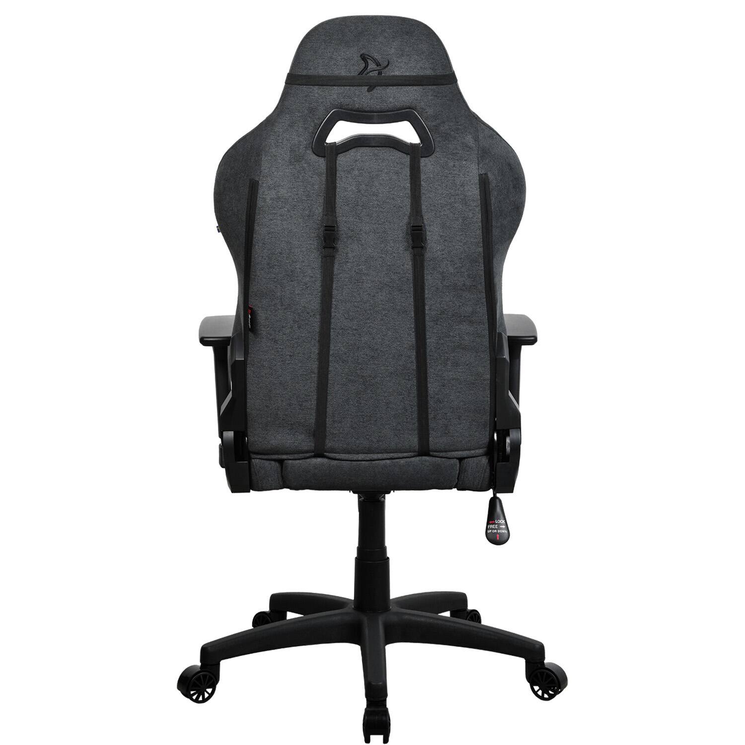 Alt View 13. Arozzi - Torretta Soft Fabric Gaming Chair - Dark Grey.