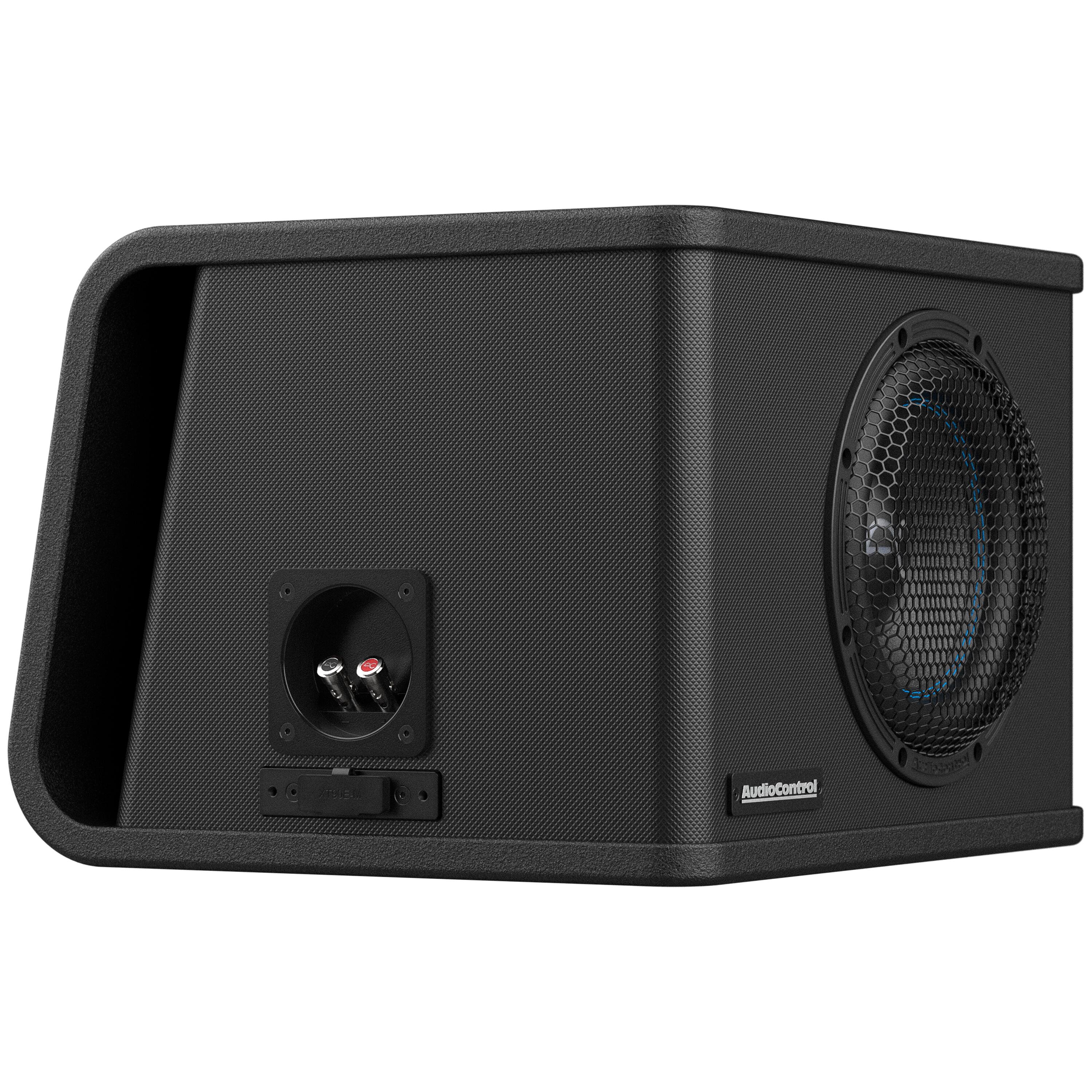 Alt View 14. AudioControl - Spike Series 8” Single-Voice-Coil 2-Ohm Loaded Vented Subwoofer Enclosure - Black.