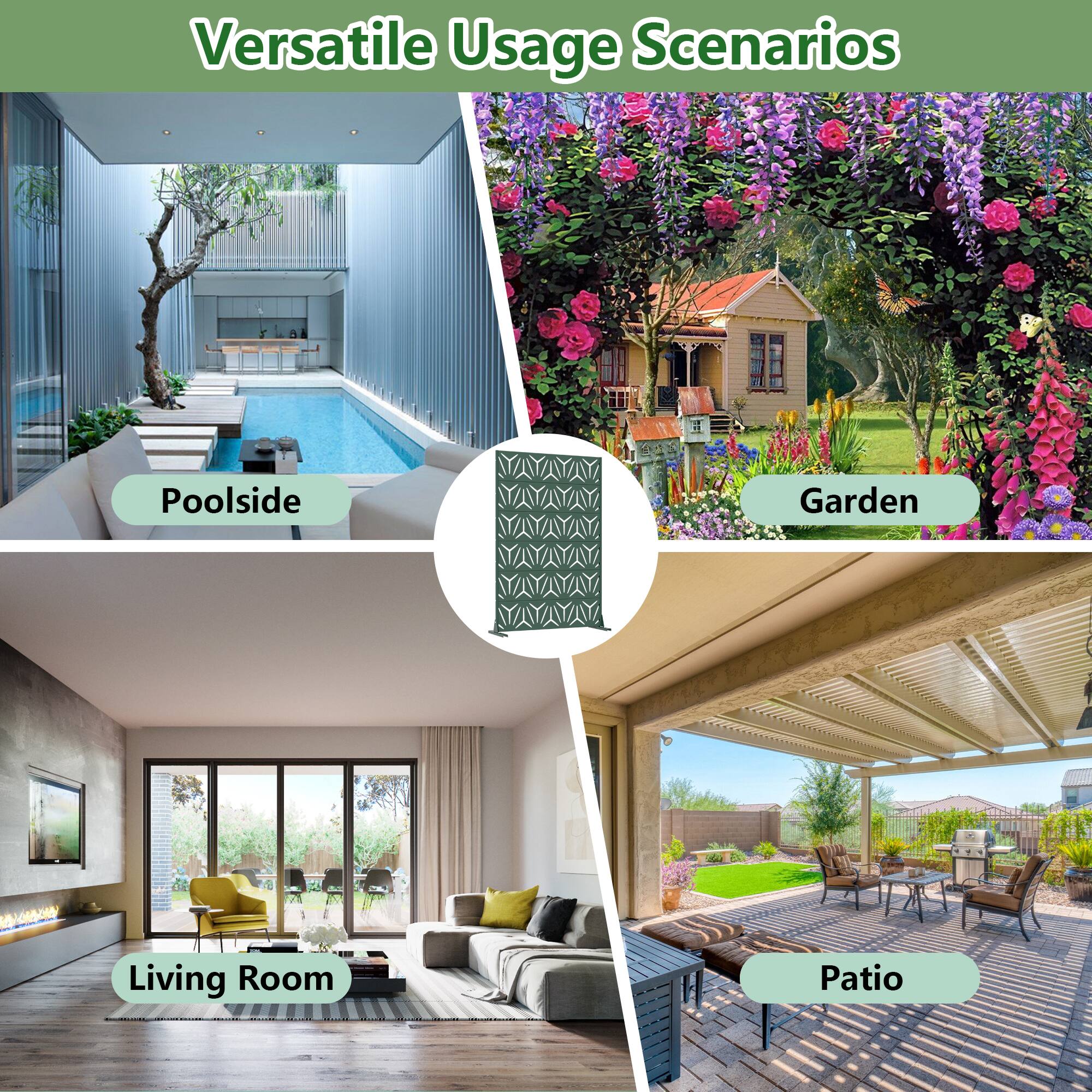 Versatile Usage Scenarios

- Poolsid
- Garden
- Living Room
- Patio