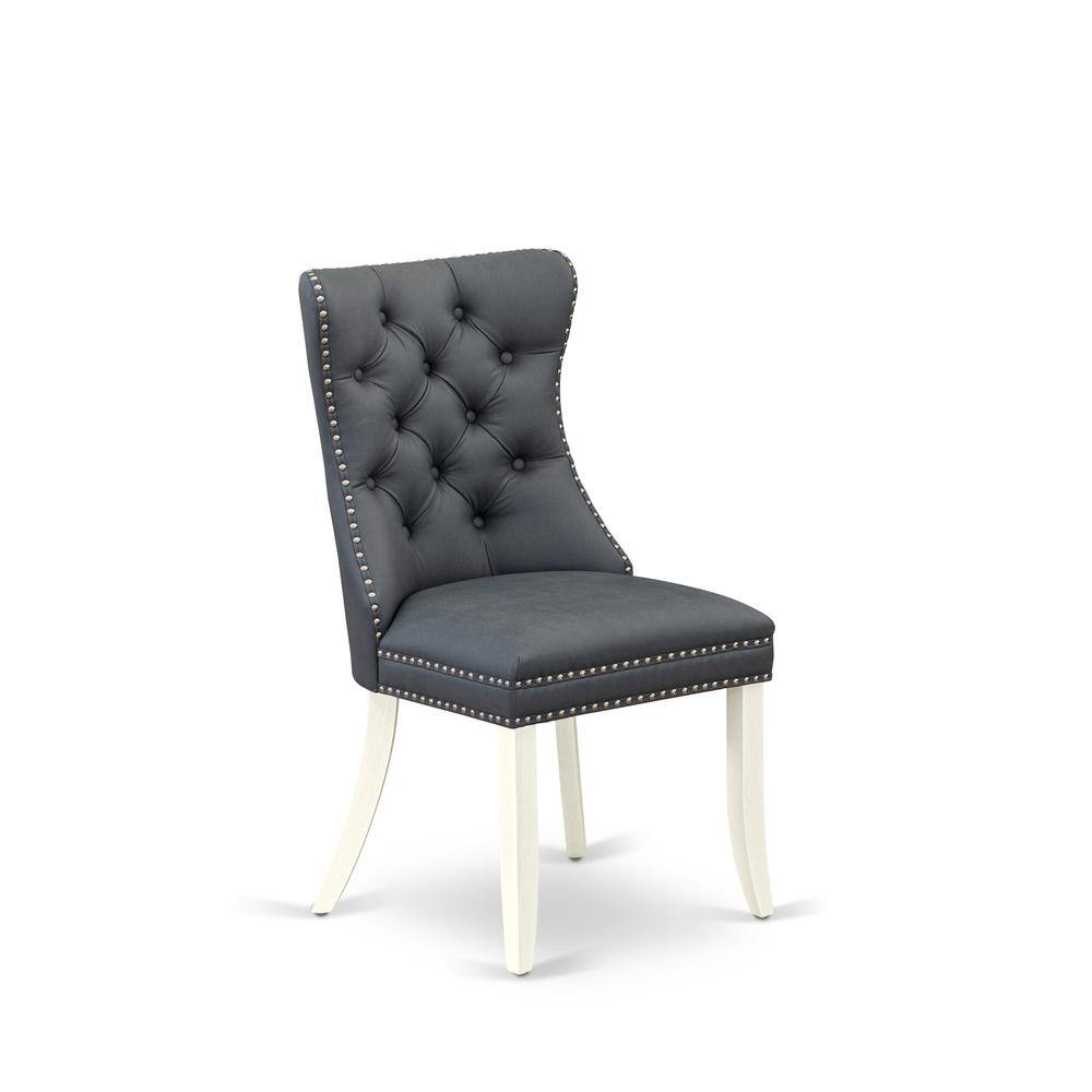 Left. East West Furniture - Parson Chairs - White.