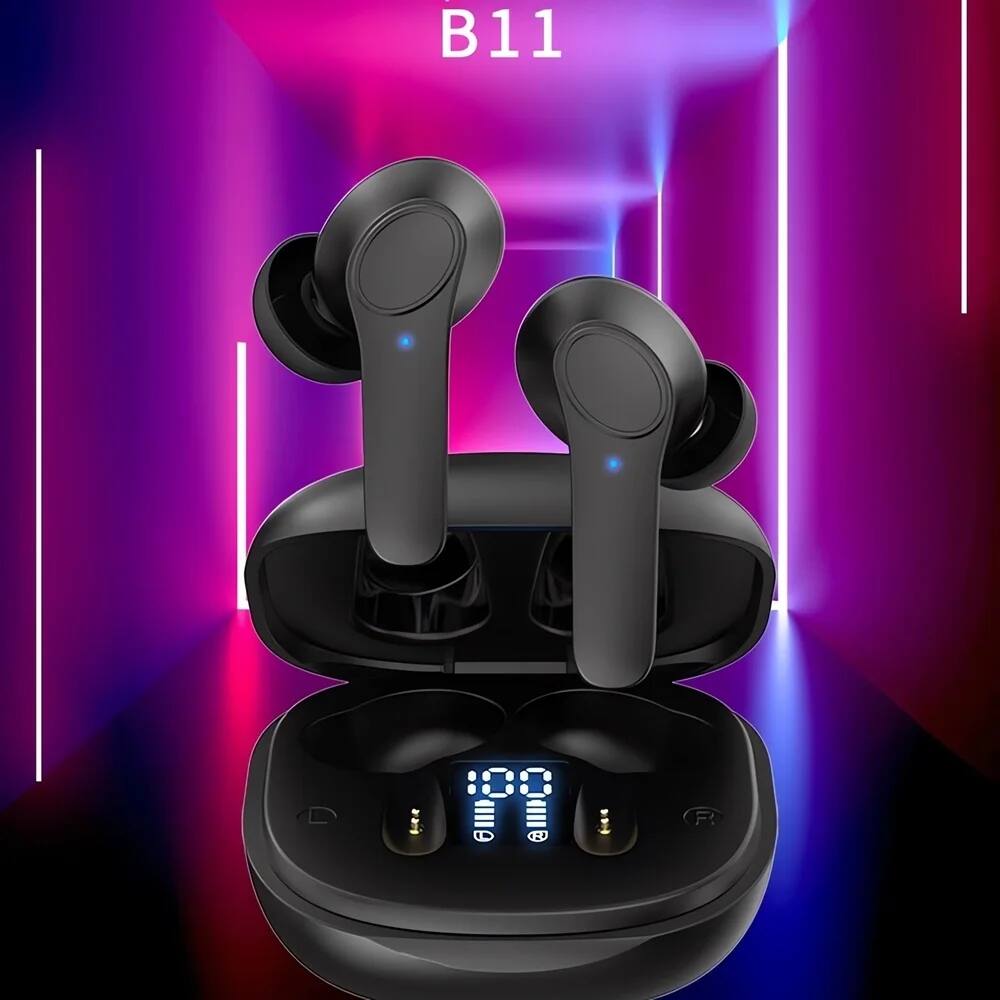 Alt View 3. Cluzine - Portable earbud design delivers instant voice translation for travel and daily communication. - Black.