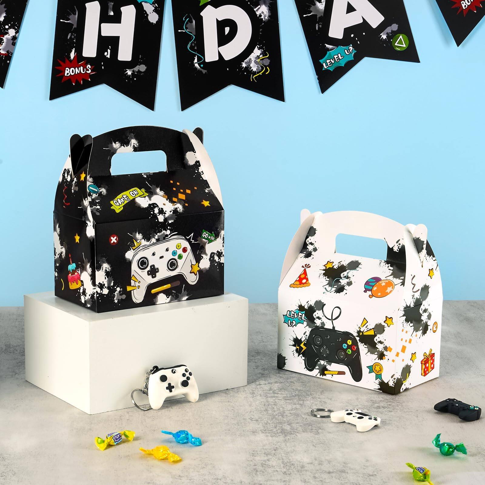 Sure, here is the corrected and grouped text from the image:

- H
- D
- A
- BONUS
- LEVEL UP
- GAME ON
- LEVEL UP