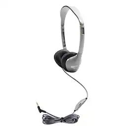 HamiltonBuhl - SchoolMate On-Ear Stereo Headphone with Leatherette Cushions and In-Line Volume Control